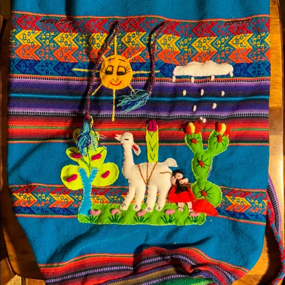 Peruvian handmade backpack